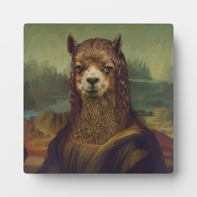 Noble Beasts - Mona Llama  Plaque (Front)