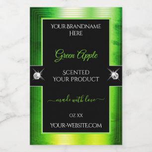 Noble Black Marbled Green Brilliants Product Label