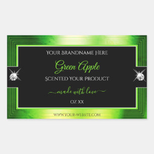 Noble Black Marbled Green Brilliants Product Label