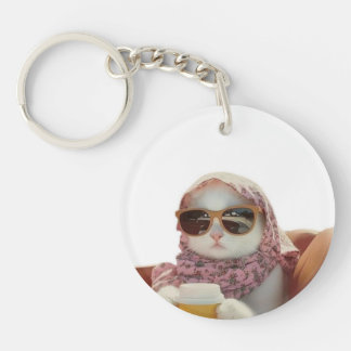 Noble cat keychain