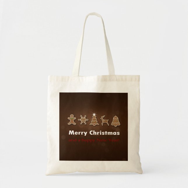 Noble Christmas Gingerbread Cookies Tote Bag (Front)