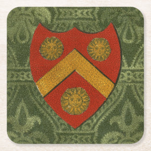 Noble Crest V Square Paper Coaster