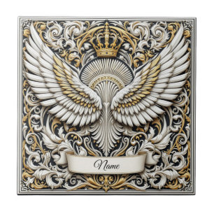 Noble Eagle Insignia Ceramic Tile