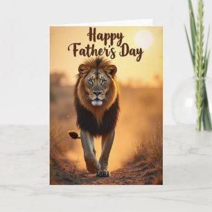 Noble Fathers Day Lion Card