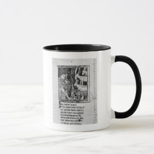 Noble holding, illustration 'Roman de Renart' Mug