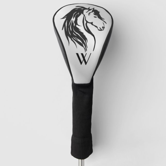 Noble Horse Head Personal Golf Head Cover (Front)