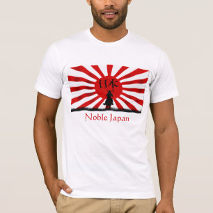 Noble JAPAN Samurai Flag Earthquake Relief T-Shirt