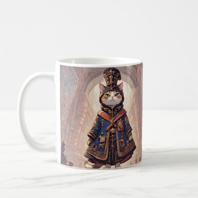 Noble Kitty Lord in The Hall Coffee Mug (Left)