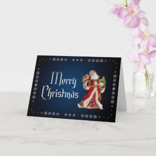 Noble Merry Christmas with Santa Claus! Card
