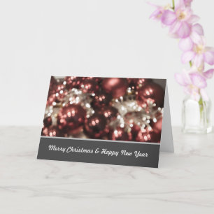 Noble Merry Christmas with sparkling lights Card