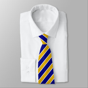 Noble Mustard Yellow & Navy Blue Striped Tie