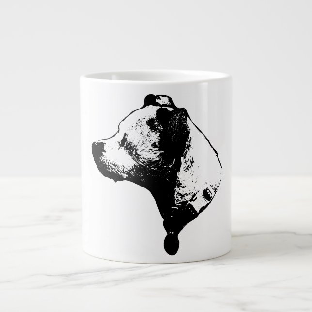 Noble Profile Terrier Mix Coffee Mug (Front)
