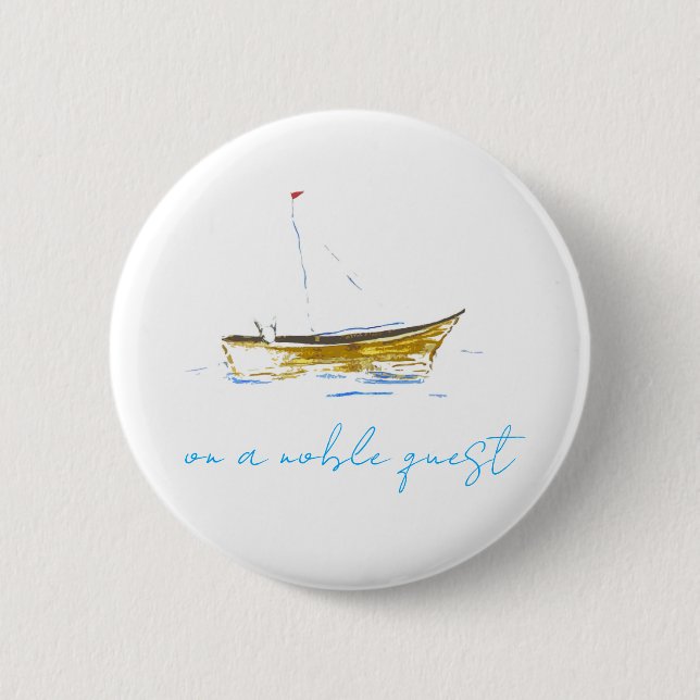 Noble Quest 6 Cm Round Badge (Front)
