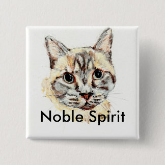 Noble Spirit cat button