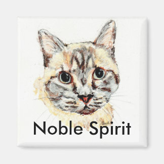 Noble Spirit cat magnet