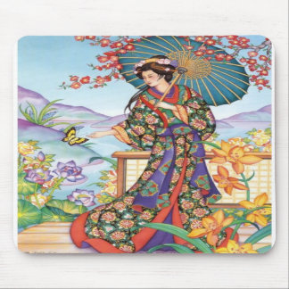 Noble Woman with Parasol Mousepad