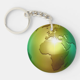 Noble World Globe - Acrylic Keychain