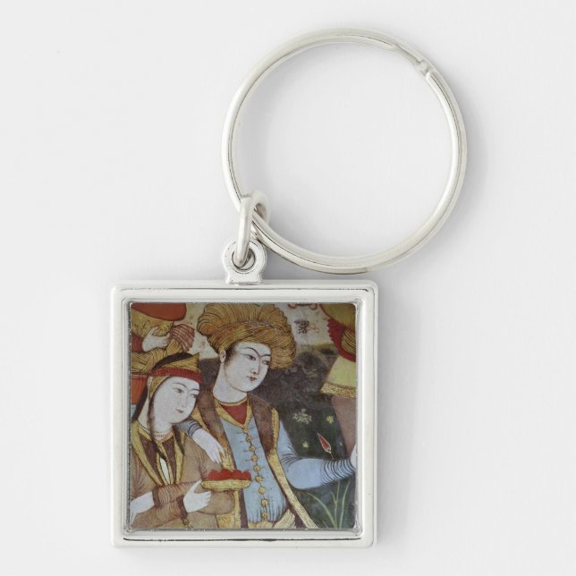 Nobles at the Court of Shah Abbas I Key Ring (Front)