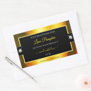 Nobly Black Golden Orange Brilliants Product Label