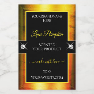 Nobly Black Golden Orange Brilliants Product Label