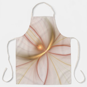 Nobly Copper And Gold Abstract Modern Fractal Art Apron
