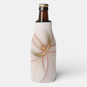 Nobly Copper And Gold Abstract Modern Fractal Art Bottle Cooler