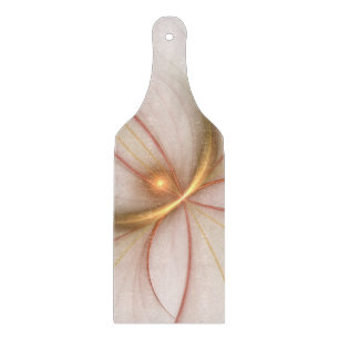 Nobly Copper And Gold Abstract Modern Fractal Art Cutting Board