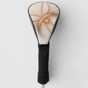Nobly Copper And Gold Abstract Modern Fractal Art Golf Head Cover