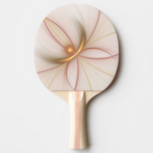Nobly Copper And Gold Abstract Modern Fractal Art Ping Pong Paddle