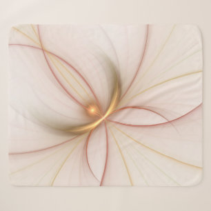 Nobly Copper And Gold Abstract Modern Fractal Art Sherpa Blanket