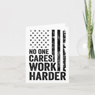 Nobody Cares Work Harder Fitness Workout Gym Usa ( Card
