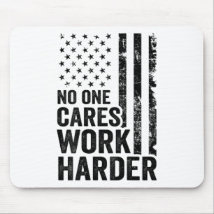 Nobody Cares Work Harder Fitness Workout Gym Usa ( Mouse Pad