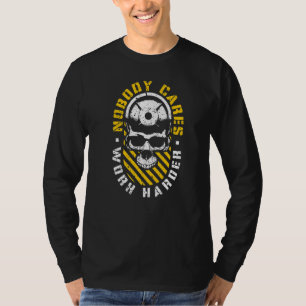 Nobody Cares Work Harder Halloween Gym Workout Wei T-Shirt