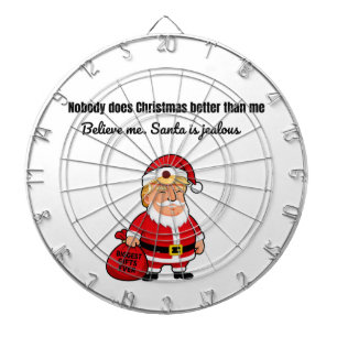 Nobody Does Christmas Better Than Me – Funny Trump Dartboard