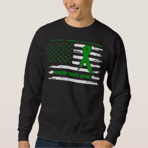 Nobody Fight Alone American Flag Mental Health Awa Sweatshirt