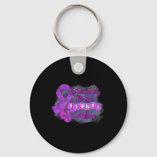 Nobody Fight Alone Heimerheimer's Awareness Key Ring