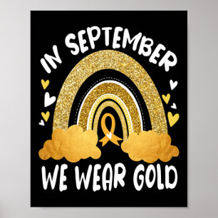 Nobody fight Childhood Cancer Awareness Alone  In  Poster