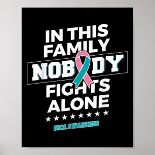 Nobody Fights Alone Brca Awareness Poster
