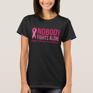 Nobody Fights Alone Breast Cancer Awareness T-Shirt