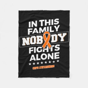 Nobody Fights Alone Crps Awareness Fleece Blanket
