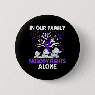 Nobody Fights Alone Family Elephants Alzheimer Awa 6 Cm Round Badge