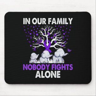 Nobody Fights Alone Family Elephants Alzheimer Awa Mouse Pad