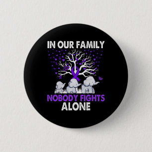 Nobody Fights Alone Family Elephants Heimerheimer 6 Cm Round Badge