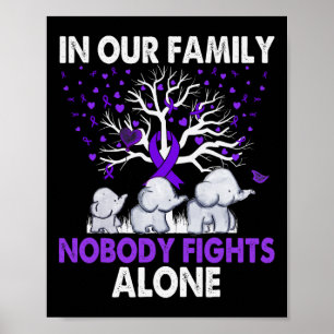 Nobody Fights Alone Family Elephants Heimerheimer  Poster
