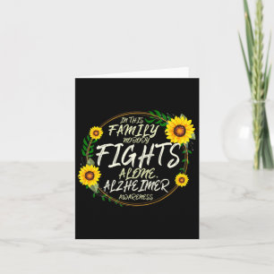 Nobody Fights Alone. Family Support. Heimerheimer  Card