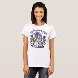 Nobody Fights Alone Floral Oesophageal Cancer T-Shirt