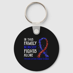 Nobody Fights Alone Hypoplastic Left Heart Syndrom Key Ring
