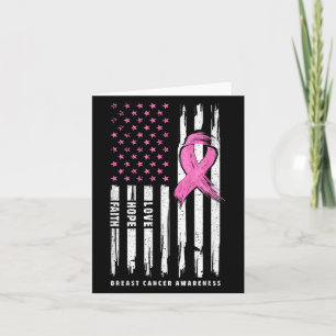 Nobody Fights Alone Love Hope Pink Ribbon Breast C Card