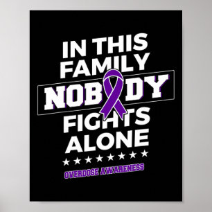 Nobody Fights Alone Overdose Awareness Poster