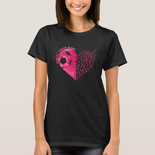 Nobody Fights Alone Pink Soccer Breast Cancer T-Shirt